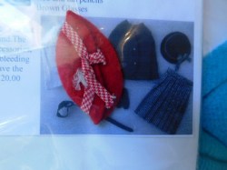 1921 SKIPPER 1965 - 1966 SCHOOL GIRL RED BOWLER FELT  HAT
